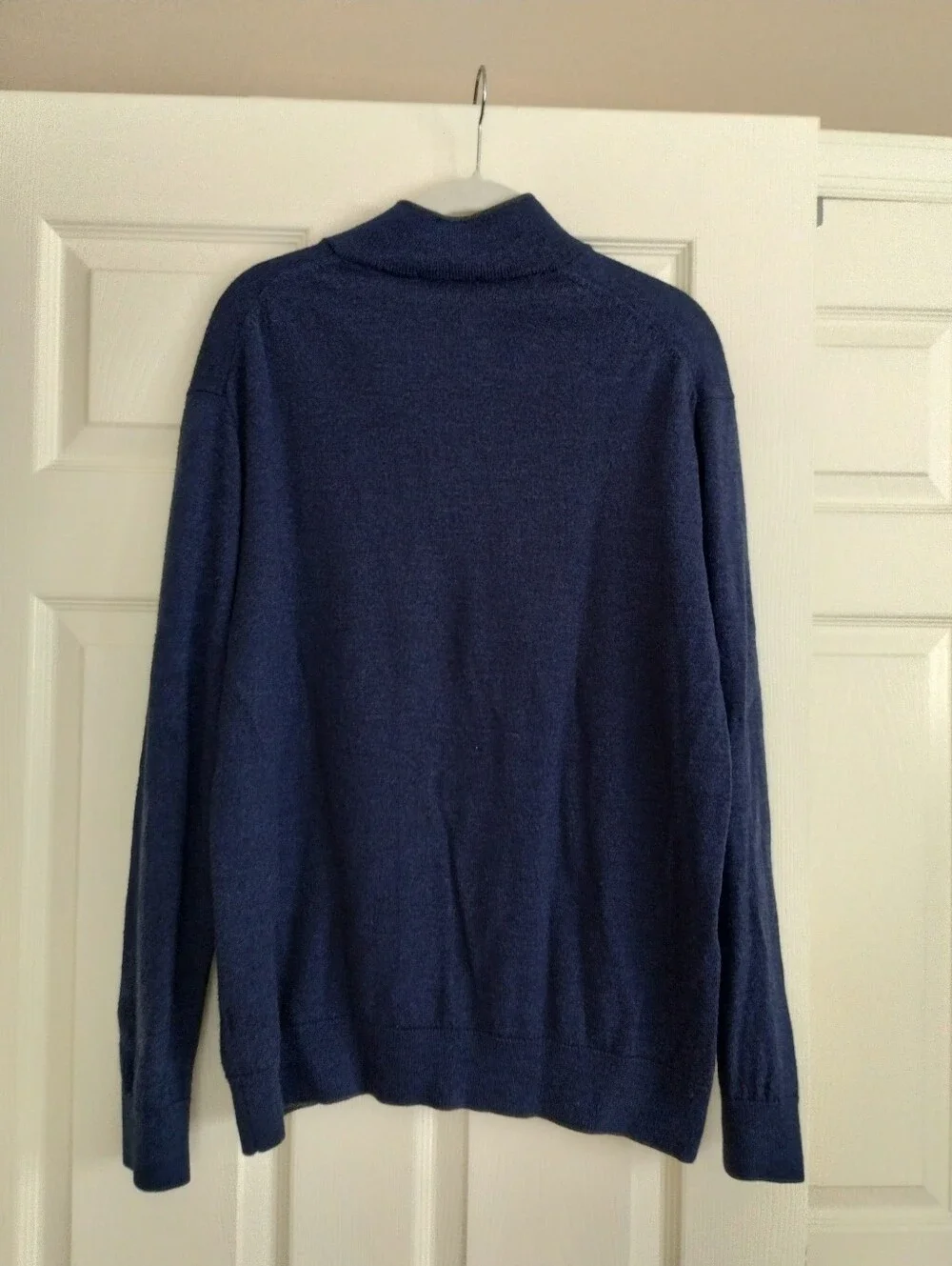 Raffi Men's Wool Zip-Neck Sweater XL